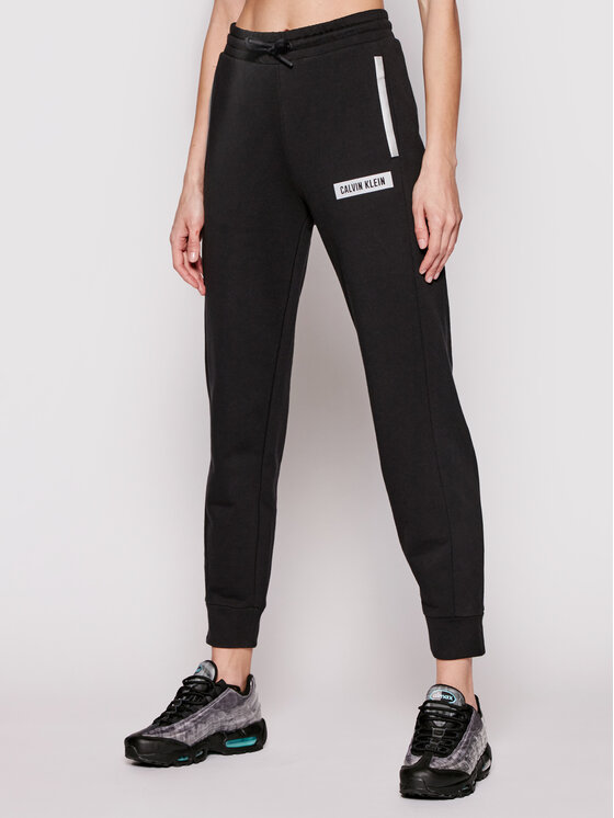 Calvin Klein Performance Calvin Klein Performance Teplákové nohavice Pw 00GWS1P631 Čierna Regular Fit