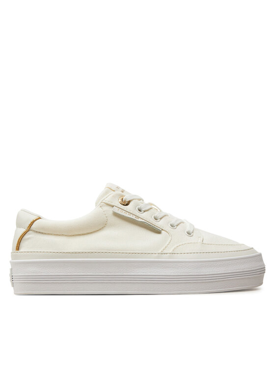 Tommy Hilfiger Tommy Hilfiger Сникърси Essential Vulc Textile Sneaker FW0FW08323 Екрю
