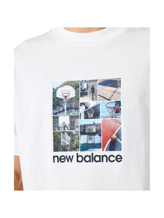 New Balance New Balance T-shirt mt41598-bianco Bianco Regular Fit