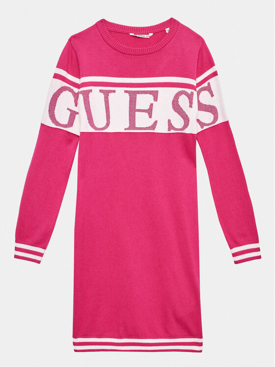 Guess Guess Vestito di maglia J3YK03 Z38B0 Rosa Regular Fit