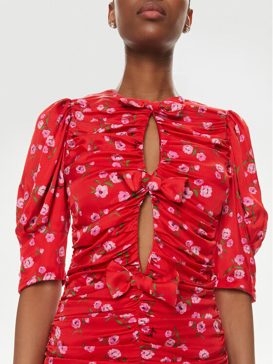 ROTATE ROTATE Rochie cocktail 1121922946 Roșu Slim Fit