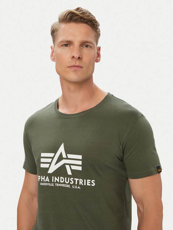Alpha Industries Alpha Industries Футболка Basic 100501 Зелений Regular Fit