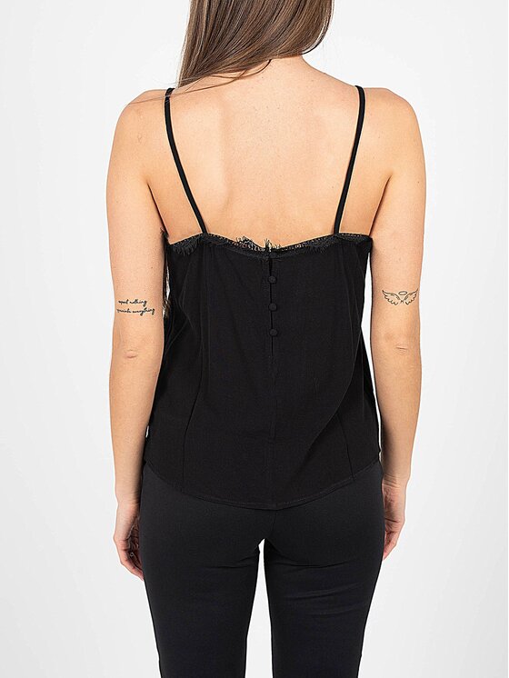 Pepe Jeans Pepe Jeans Top bez ramiączek PL304343 | Karey Czarny Regular Fit