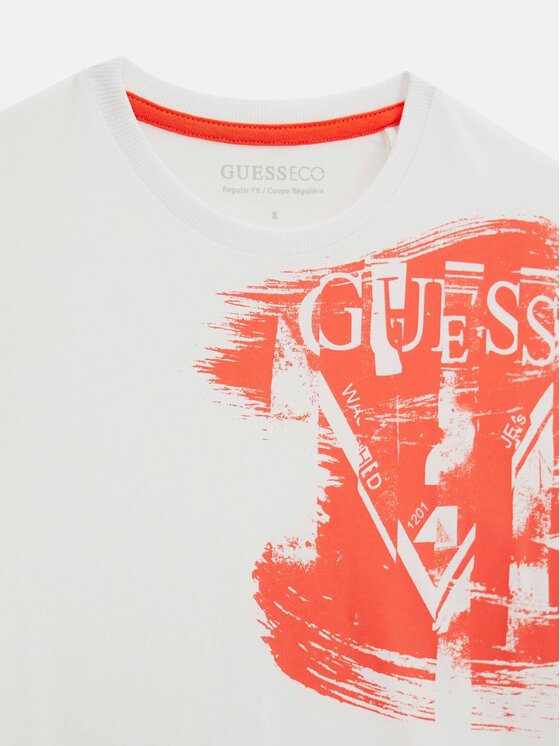 Guess Guess T-särk L6GI20 K8HM4 Valge Regular Fit