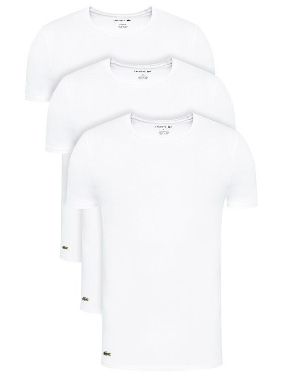 Lacoste Lacoste Súprava tričiek TH3321 Biela Slim Fit