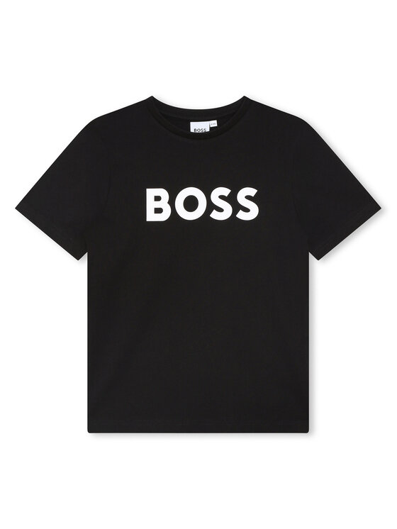 Boss T-krekls J25P24 D Melns Regular Fit