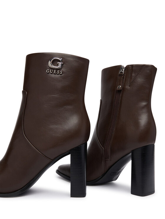 Guess Guess Stivaletti FLFGED LEA10 Marrone scuro