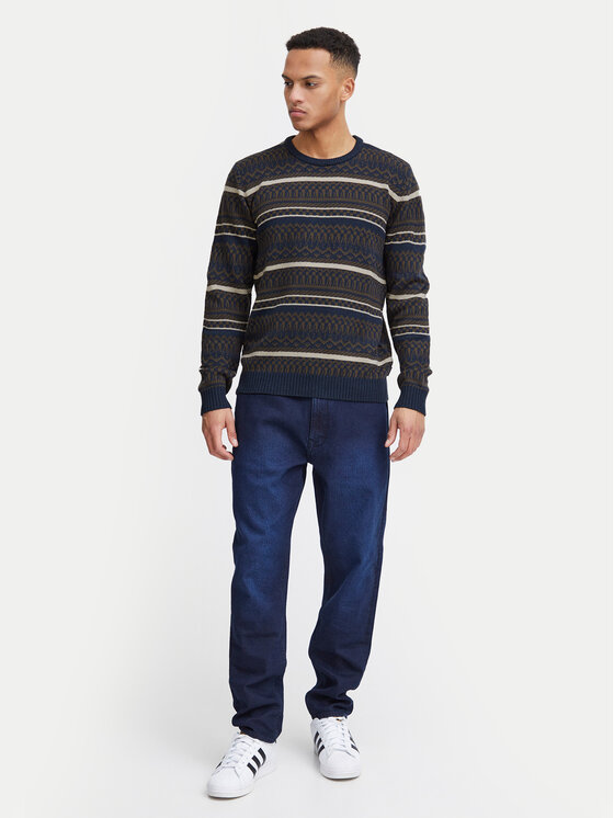 Blend Blend Sweater 20717485 Sötétkék Regular Fit