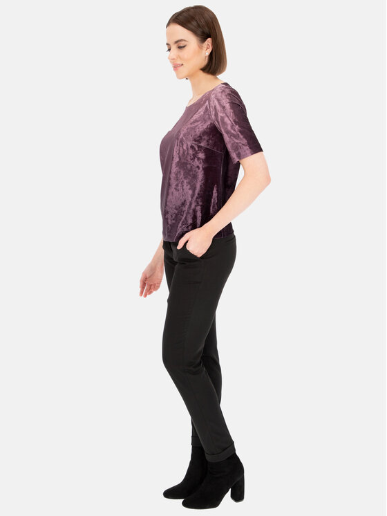 Potis & Verso Potis & Verso Bluzka Hill Fioletowy Regular Fit