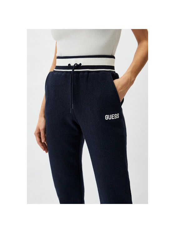 Guess Guess Spodnie damskie Pantalone raquelle jogger Niebieski Regular Fit