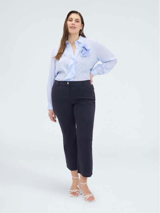 Fiorella Rubino Fiorella Rubino Pantaloni di tessuto P707T005160N034 Blu Flare Fit
