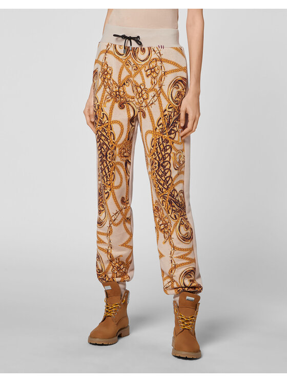 PHILIPP PLEIN PHILIPP PLEIN Teplákové kalhoty 30419 Béžová Jogger Fit
