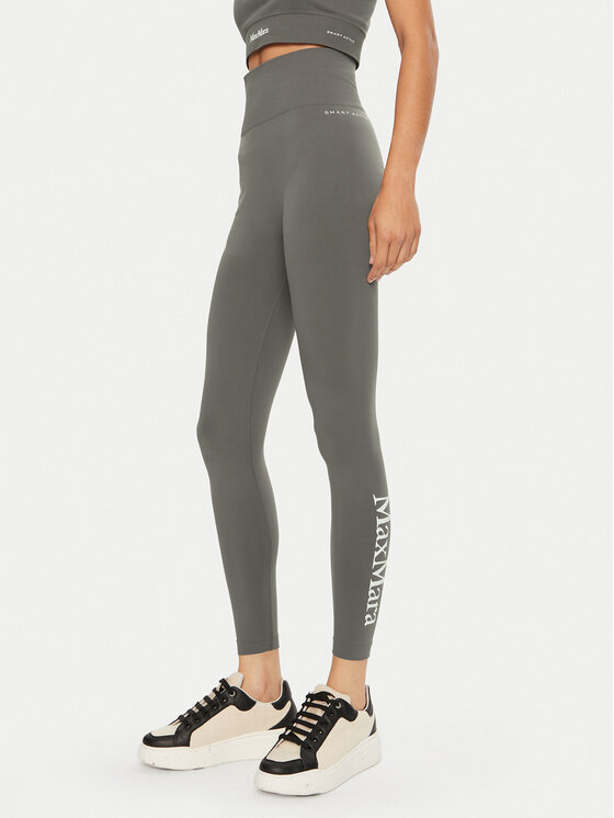 Max Mara Leisure Leggings Fuoco 2426336048 Smeđa Slim Fit