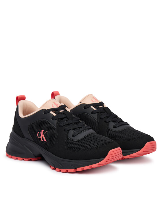 Calvin Klein Calvin Klein Sneakersy Hike Runner Lace Up Su Mesh Wmn HW0HW03440 Czarny