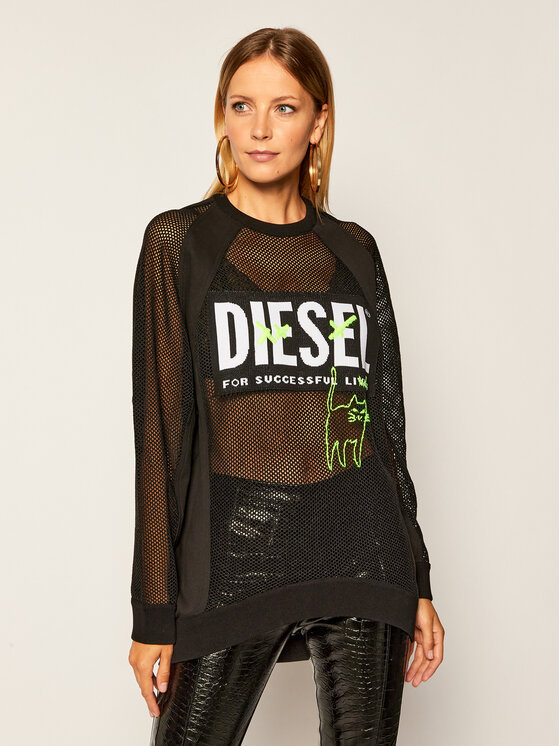Diesel Džemperis M-Portia A00587 0AAZY Juoda Regular Fit | Modivo.lt