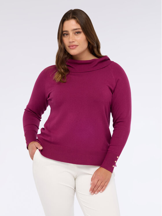Fiorella Rubino Fiorella Rubino Cardigan M580L007952N036 Bordeaux Regular Fit