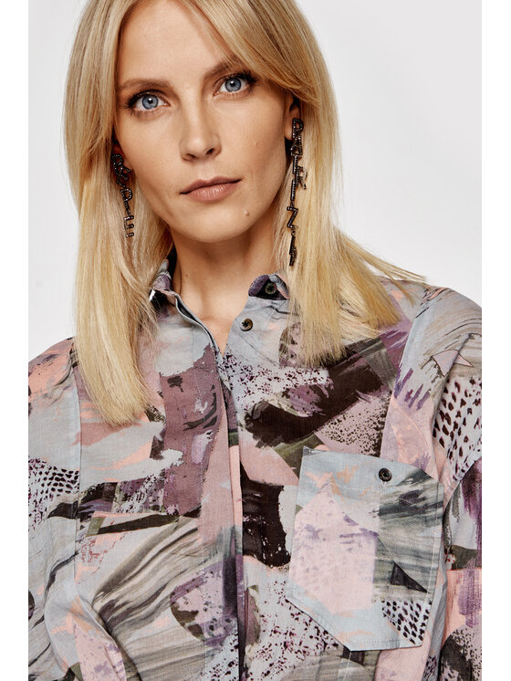 Camicia Cielo A0553 Multicolore Oversize