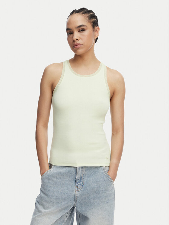 BOSS BOSS Marškinėliai C_Eplie 50553479 Žalia Slim Fit