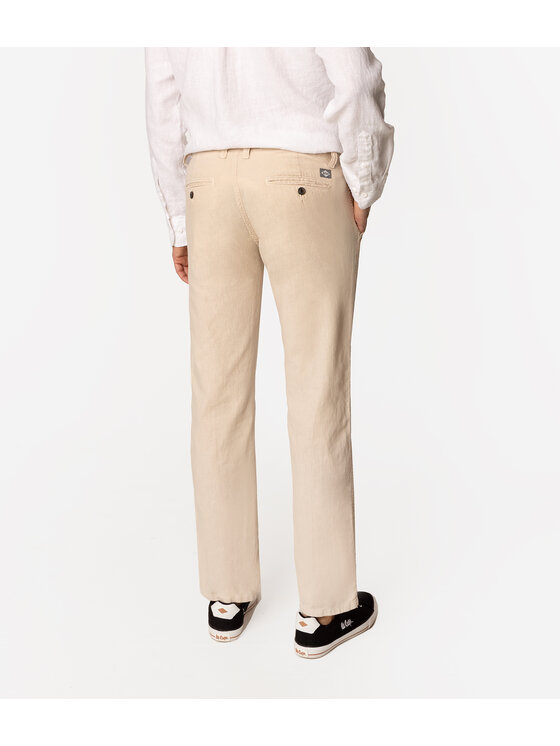 Lee Cooper Lee Cooper Spodnie materiałowe GALATA 3600 Beżowy Comfort Fit
