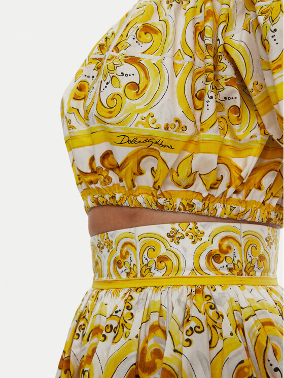 Dolce&Gabbana Dolce&Gabbana Топ F755RT HH5BA Жовтий Regular Fit