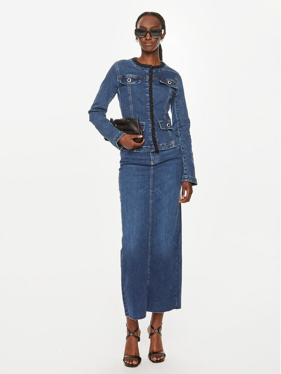 Liu Jo Liu Jo Jeans krilo UF4105 D4811 Mornarsko modra Regular Fit