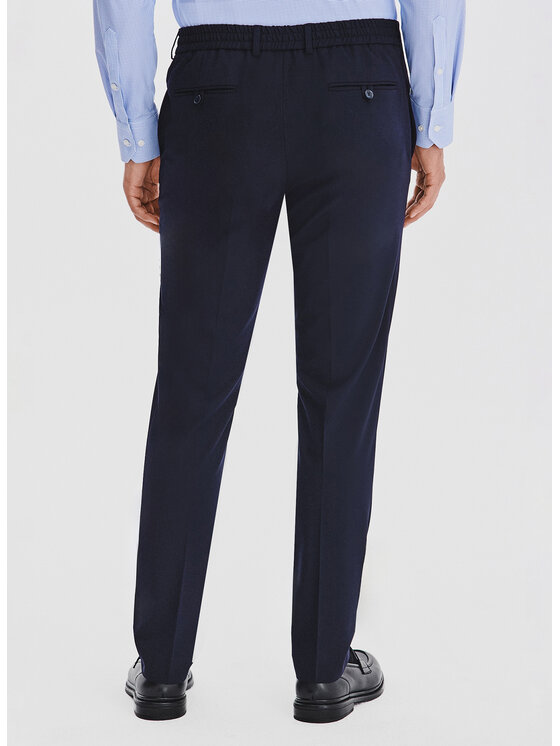 Pako Lorente Pako Lorente Spodnie materiałowe P25WF-WX-017 Granatowy Slim Fit