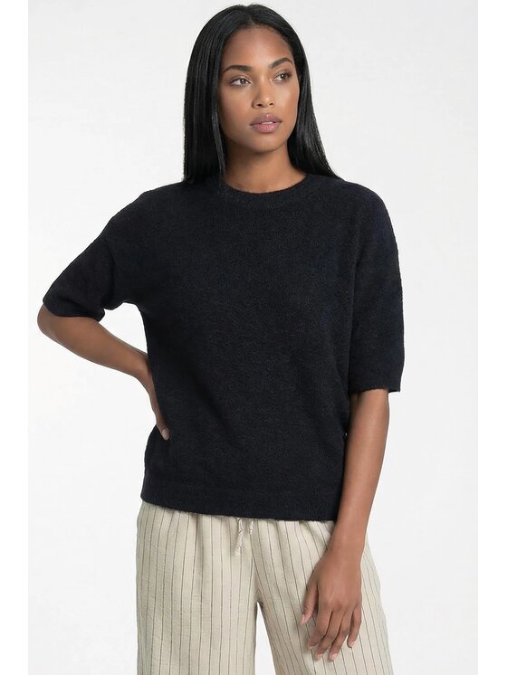 FIGL FIGL Svetr M1320 Černá Regular Fit