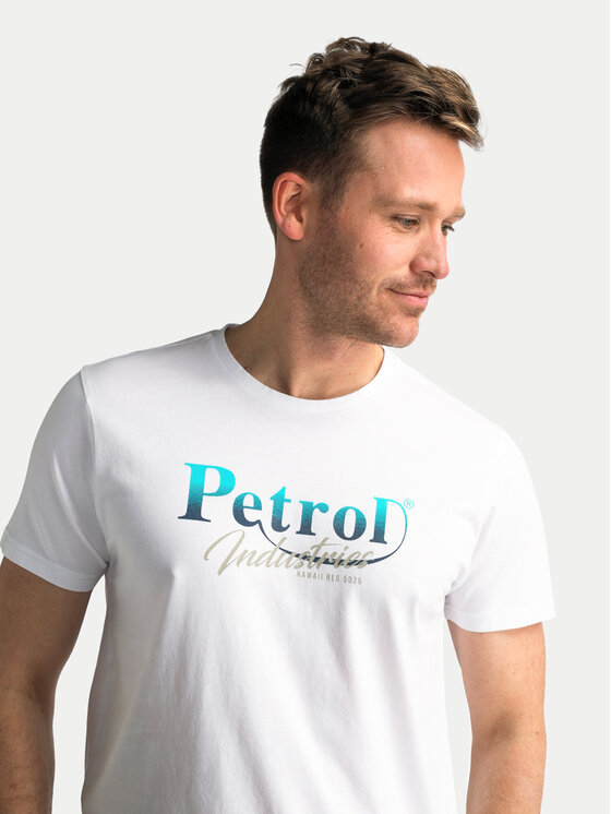 Petrol Industries Petrol Industries Футболка M-1040-TSR634 Білий Regular Fit