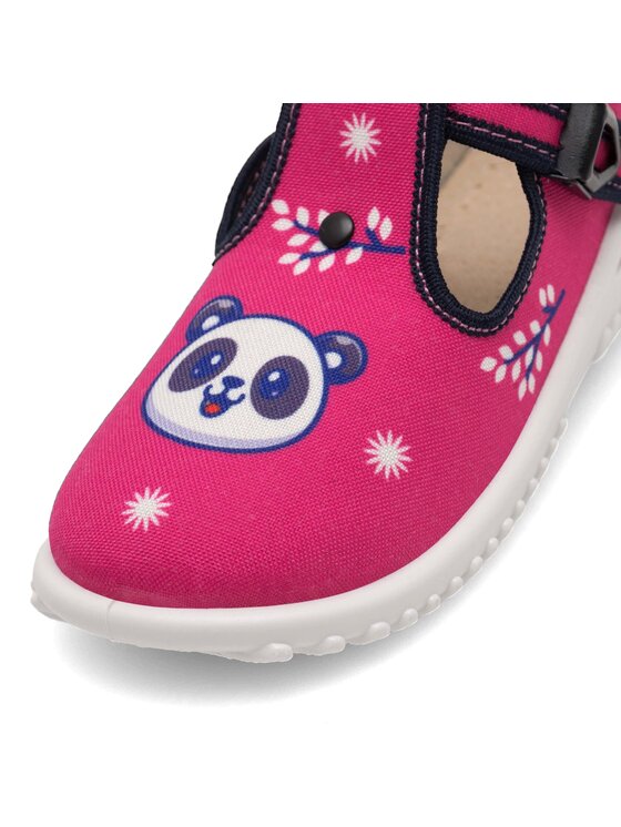 Nelli Blu Nelli Blu Hausschuhe KAPCIE PANDA RÓŻOWE Rosa
