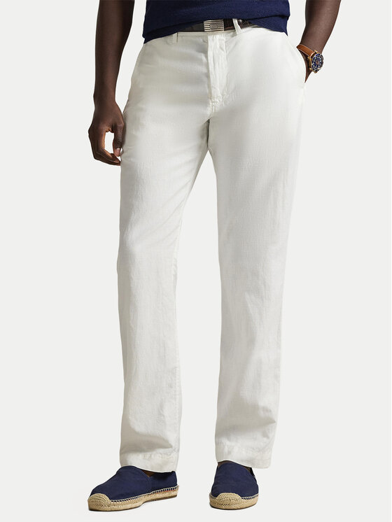 Polo Ralph Lauren Polo Ralph Lauren Bavlnené nohavice 710A13235004 Biela Classic Fit