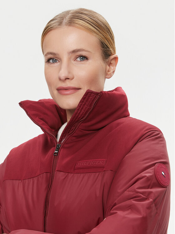 Tommy Hilfiger Tommy Hilfiger Žieminė striukė New York WW0WW39749 Raudona Relaxed Fit