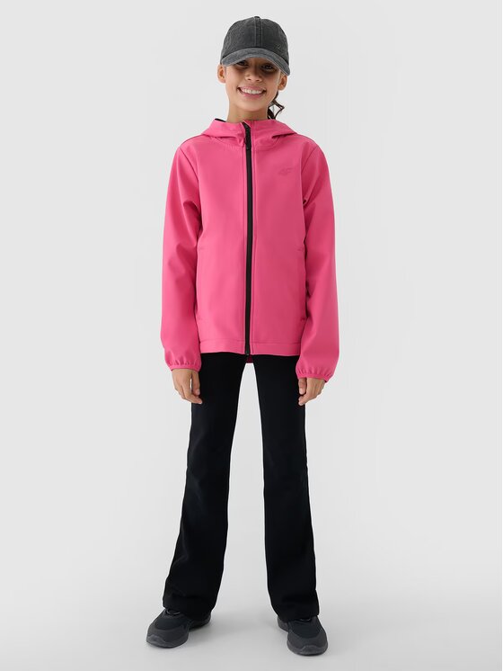 4F 4F Kurtka softshell 4FJWSS25TSOFF305-54S Różowy Regular Fit