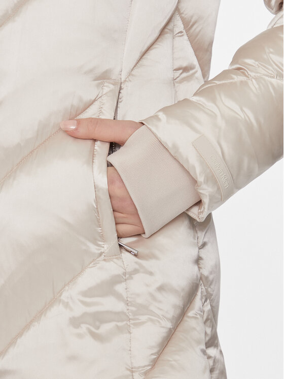 Calvin Klein Calvin Klein Зимно яке K20K207069 Екрю Regular Fit