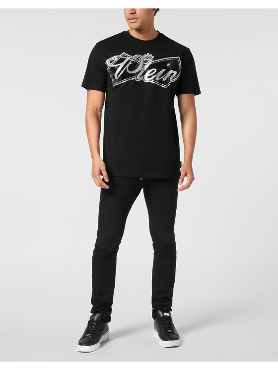PHILIPP PLEIN PHILIPP PLEIN T-Shirt 26233 Czarny Regular Fit