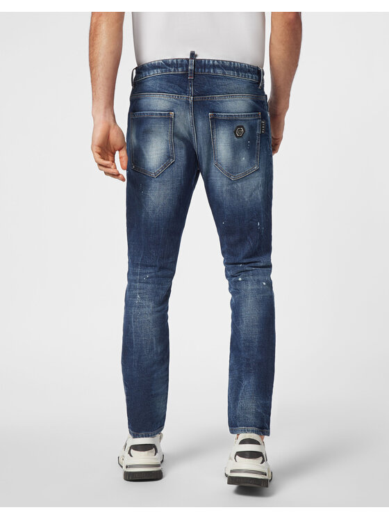 PHILIPP PLEIN PHILIPP PLEIN Jeansy 11455 Světle modrá Skinny Fit