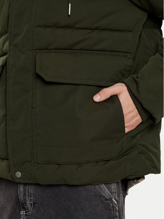 Jack & Jones Jack & Jones Geacă de iarnă Carl 12256901 Verde Straight Fit