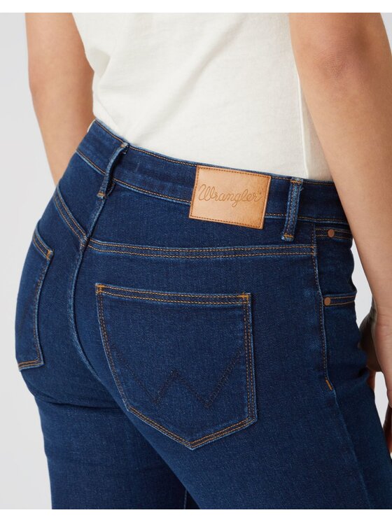 Wrangler Wrangler Jeansy SKINNY Niebieski Skinny Fit