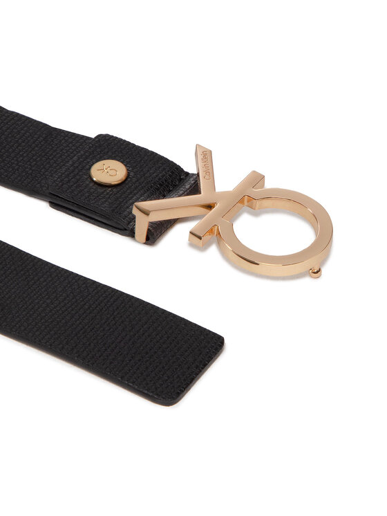 Calvin Klein Calvin Klein Мъжки колан Adj Ck Metal Pal Gold 35Mm K50K509651 Черен