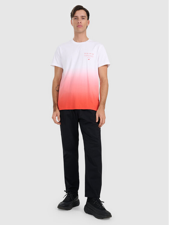 4F 4F T-Shirt SPORTS CLUB Czerwony Regular Fit