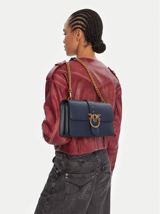PINKO PINKO Rankinė Love One Classic ST.CL Al 25-26 PLTT 105857 A0F1 Tamsiai mėlyna