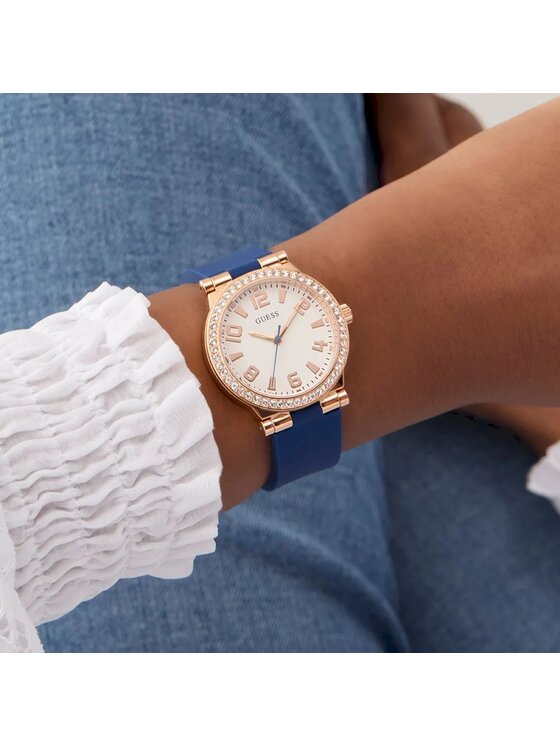 Guess Guess Hodinky GW0844L Tmavomodrá