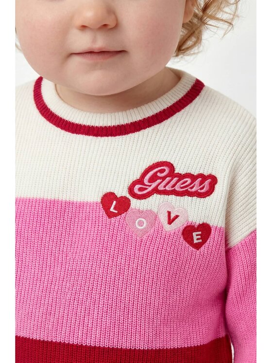 Guess Kids Guess Kids Sweter 183035 Różowy Classic Fit