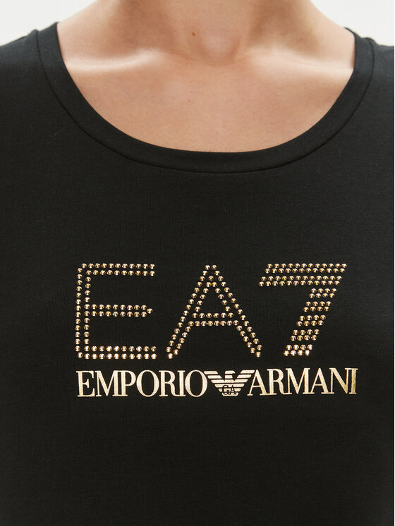 EA7 Emporio Armani EA7 Emporio Armani Tričko 8NTT67 TJDQZ 1200 Čierna Skinny Fit