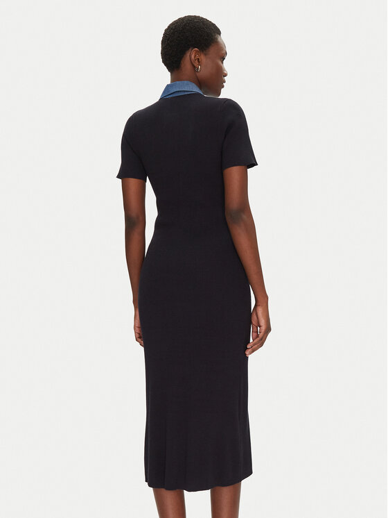 Morgan Morgan Rochie tricotată 241-RMSISSI Bleumarin Slim Fit