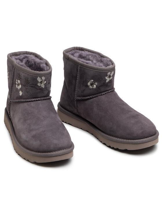 Ugg Ugg Śniegowce W Classic Mini Blossom 1117317 Szary