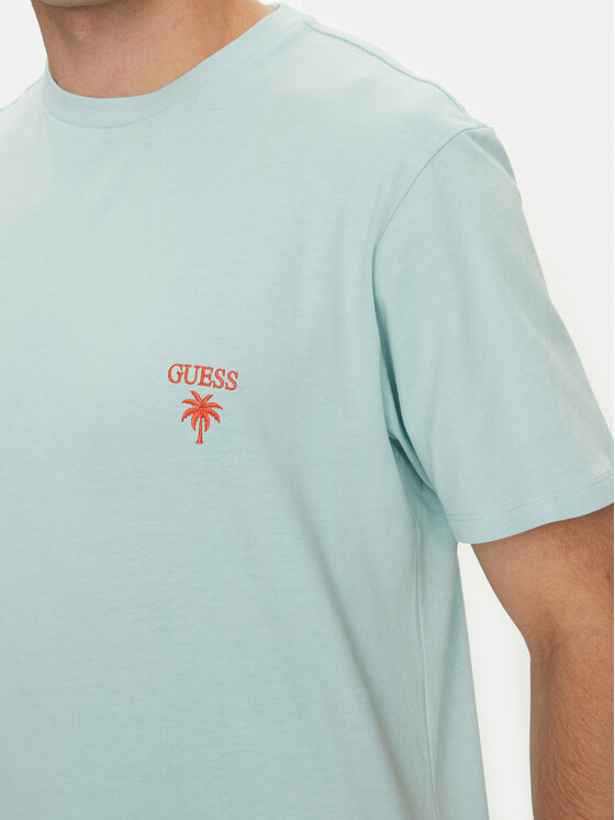 Guess Guess T-Shirt F5GI09 KA260 Modrá Regular Fit