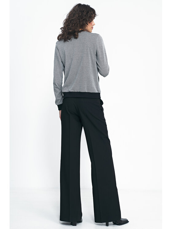 NIFE NIFE Mikina BL09 Černá Loose Fit