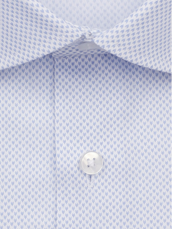 Seidensticker Seidensticker Koszula 01.642120 Błękitny Slim Fit