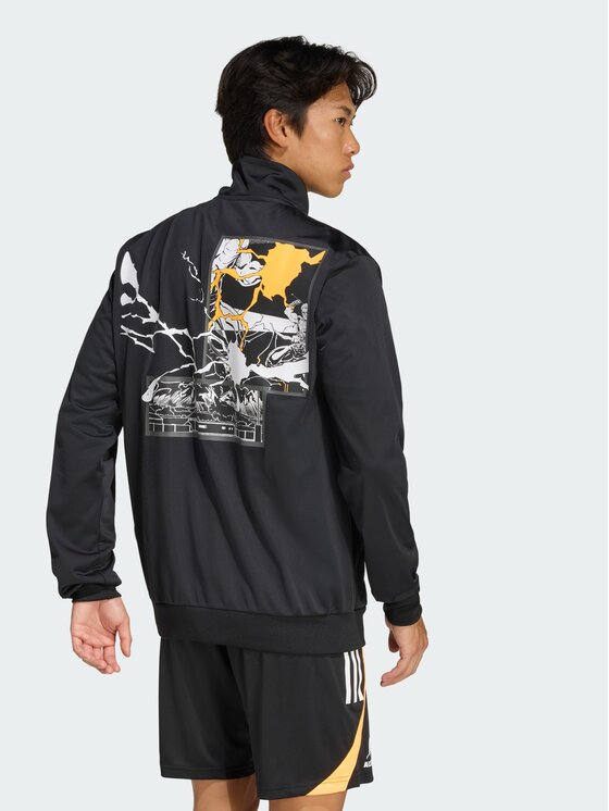 adidas adidas Bluza All Blacks x Marvel Czarny Regular Fit