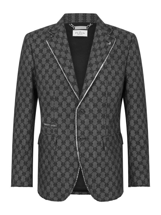 PHILIPP PLEIN PHILIPP PLEIN Marynarka 31285 Czarny Regular Fit